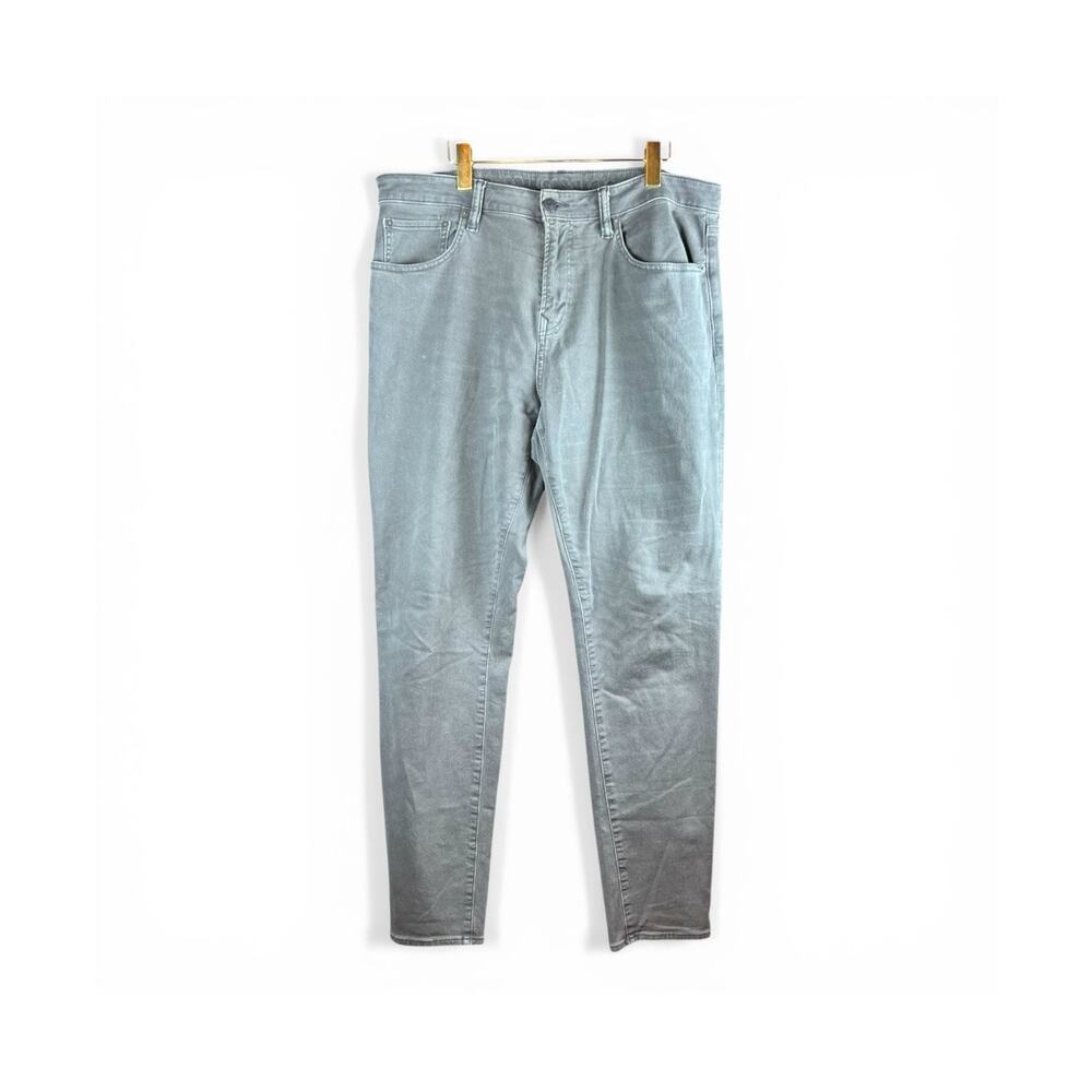 American Eagle Airflex Straight Leg Gray Jeans 36x34 Stretch Denim
